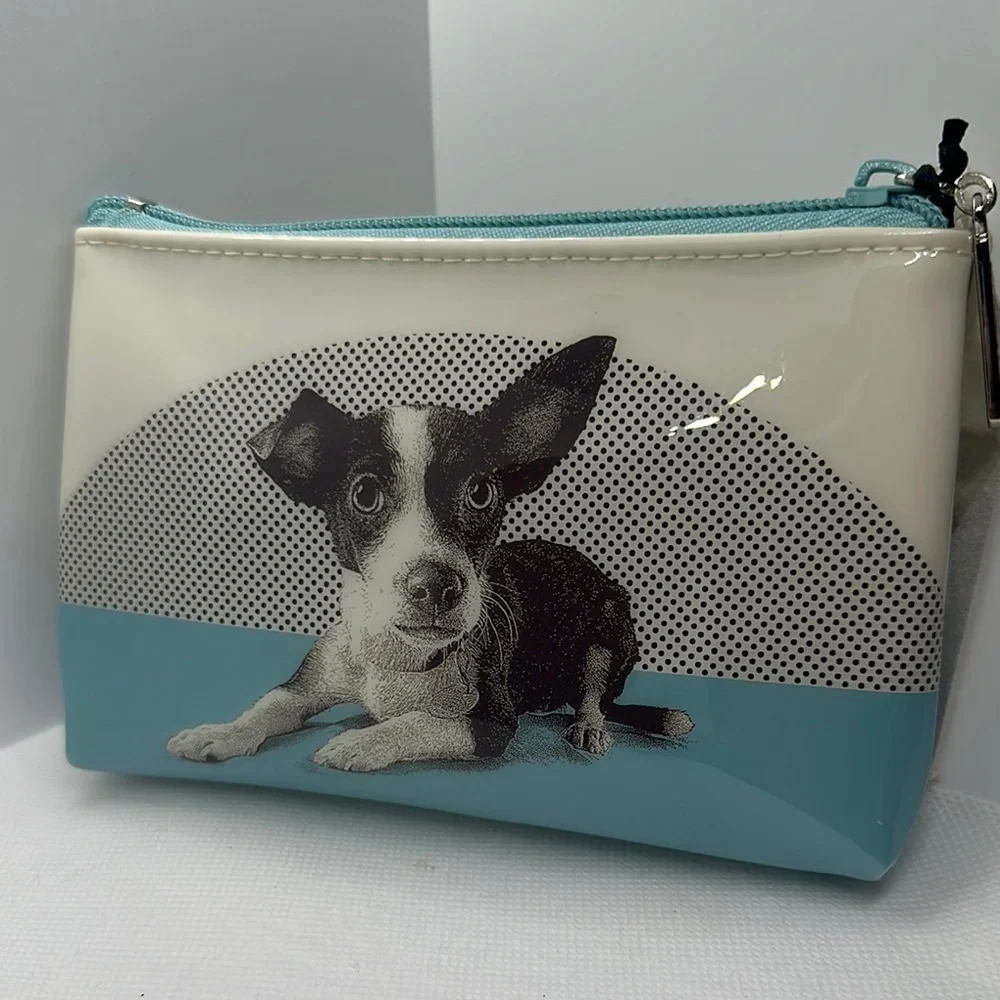 Catseye London Jack Russell Terrier Small Makeup Bag - New with Tag - Minor Flaw